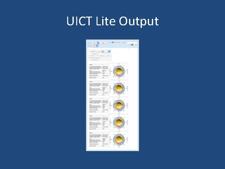UICT Lite Output UICT Lite Output