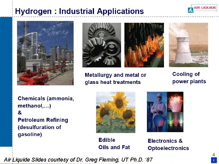 Air Liquide Slides courtesy of Dr. Greg Fleming, UT Ph. D. ‘ 87 4