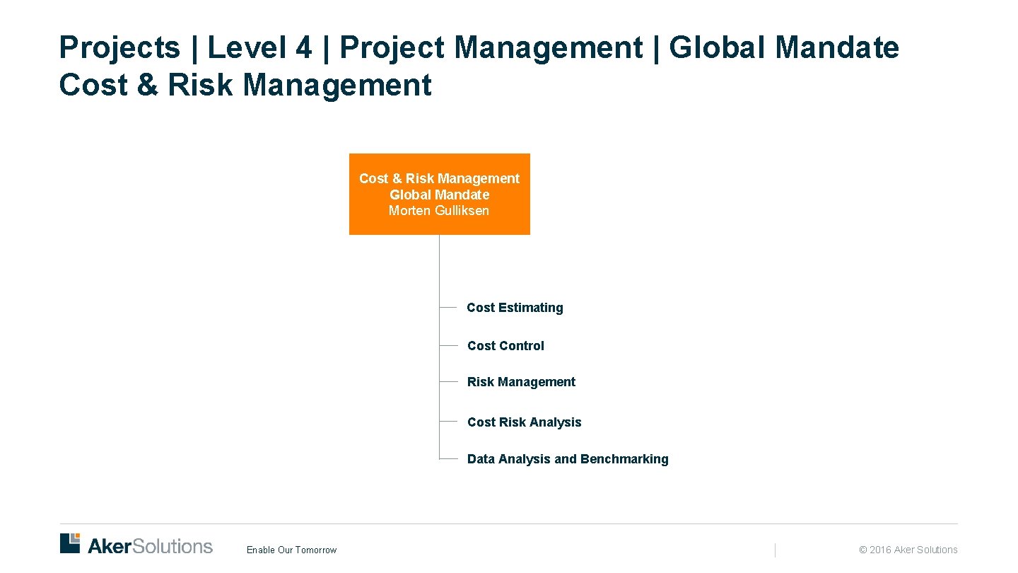 Projects | Level 4 | Project Management | Global Mandate Cost & Risk Management