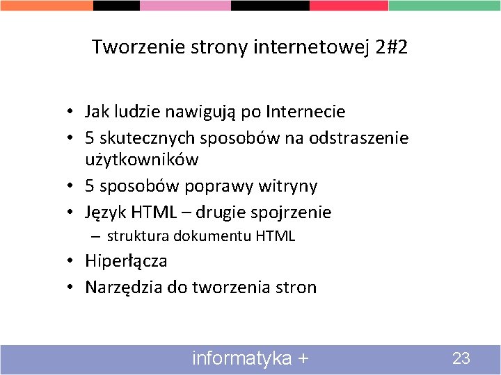 Tworzenie strony internetowej 2#2 • Jak ludzie nawigują po Internecie • 5 skutecznych sposobów