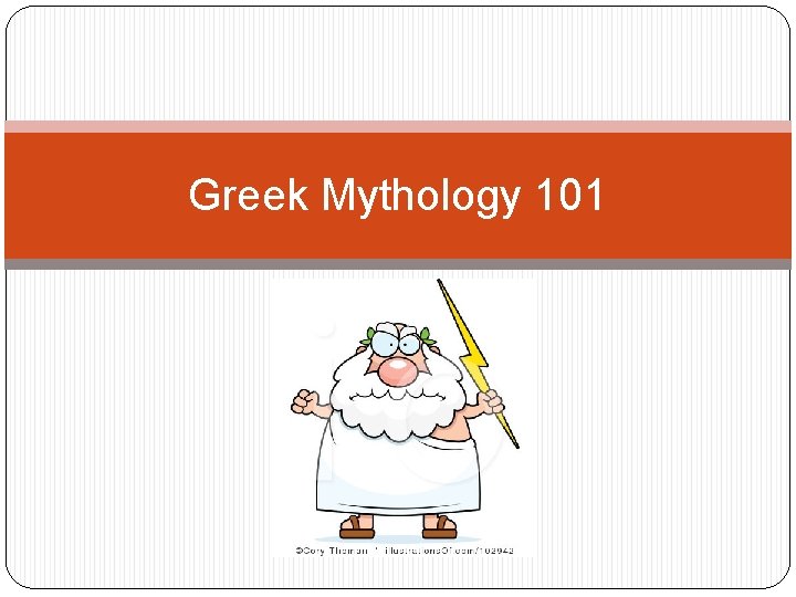 Greek Mythology 101 