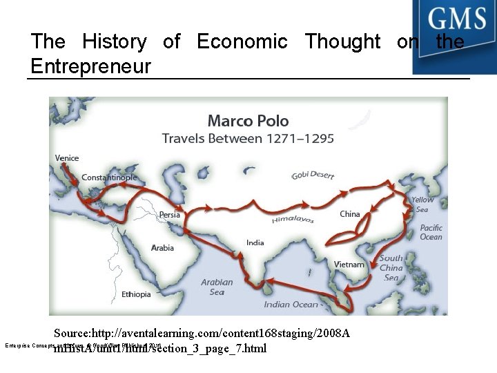 The History of Economic Thought on the Entrepreneur Source: http: //aventalearning. com/content 168 staging/2008 The History of Economic Thought on the Entrepreneur Source: http: //aventalearning. com/content 168 staging/2008