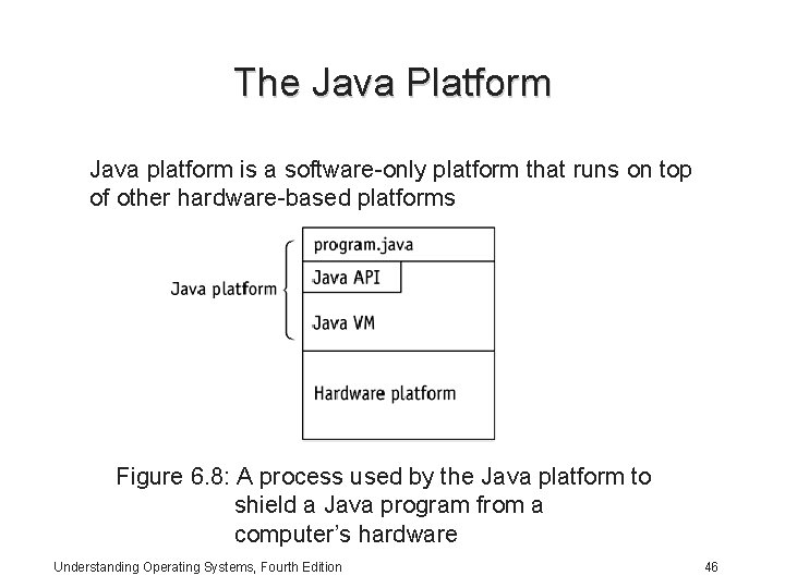 The Java Platform Java platform is a software-only platform that runs on top of