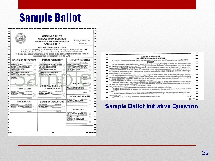 Sample Ballot Initiative Question 22 