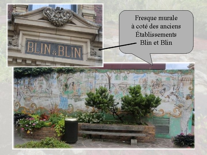 Fresque murale à coté des anciens Établissements Blin et Blin 