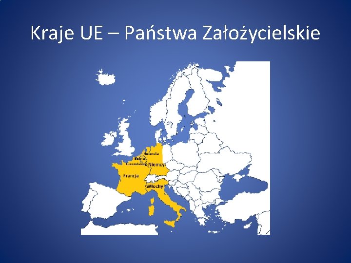 Kraje UE – Państwa Założycielskie 