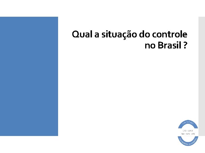 Qual a situação do controle no Brasil ? 