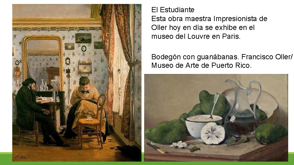 El Estudiante Esta obra maestra Impresionista de Oller hoy en día se exhibe en
