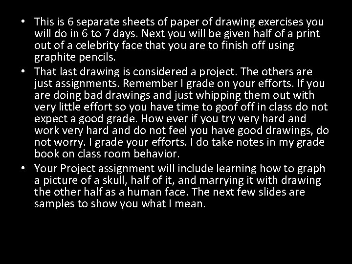  • This is 6 separate sheets of paper of drawing exercises you will