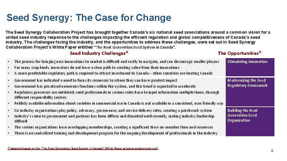 The Next Generation Seed Organization Seeds Canada Business