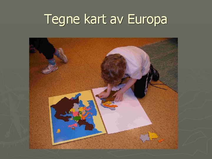 Tegne kart av Europa 