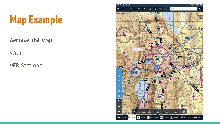 Map Example Aeronautial Map With VFR Sectional 