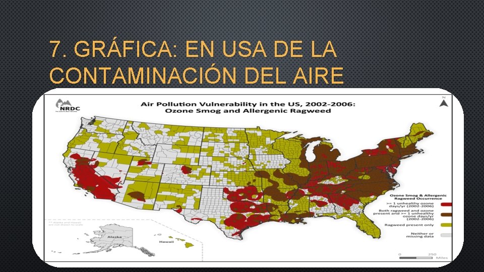7. GRÁFICA: EN USA DE LA CONTAMINACIÓN DEL AIRE 