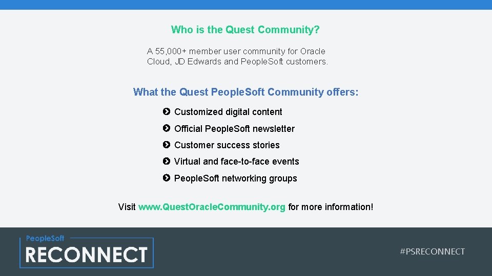 Who is the Quest Community? A 55, 000+ member user community for Oracle Cloud, Who is the Quest Community? A 55, 000+ member user community for Oracle Cloud,
