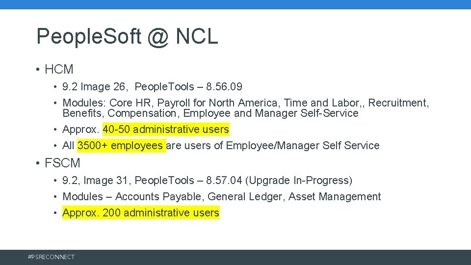 People. Soft @ NCL • HCM • 9. 2 Image 26, People. Tools – People. Soft @ NCL • HCM • 9. 2 Image 26, People. Tools –