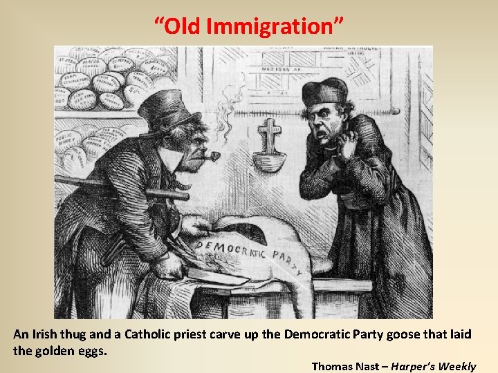 “Old Immigration” An Irish thug and a Catholic priest carve up the Democratic Party