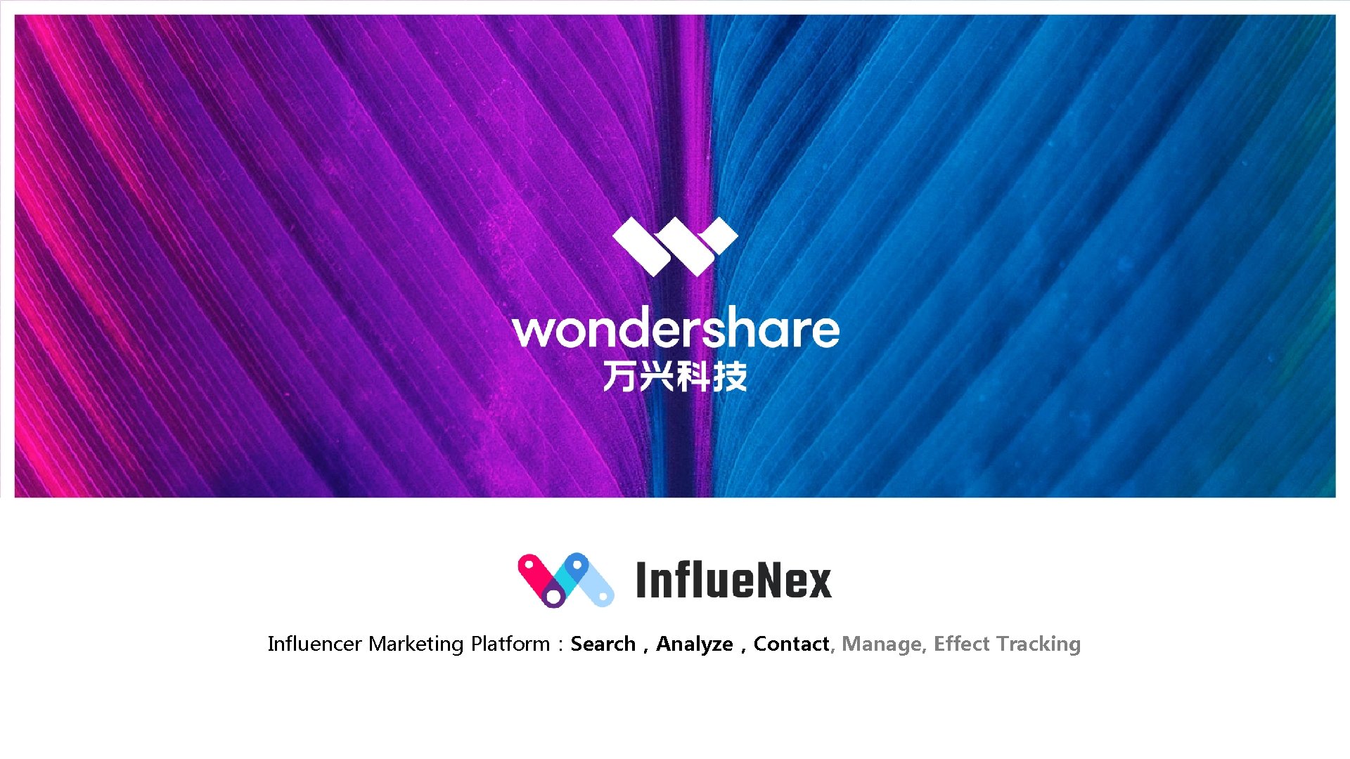 Influencer Marketing Platform：Search，Analyze，Contact, Manage, Effect Tracking 