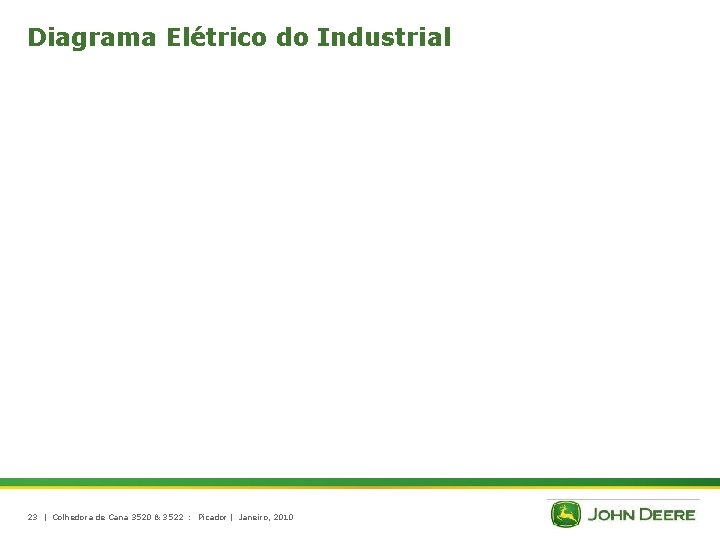 Diagrama Elétrico do Industrial 23 | Colhedora de Cana 3520 & 3522 : Picador