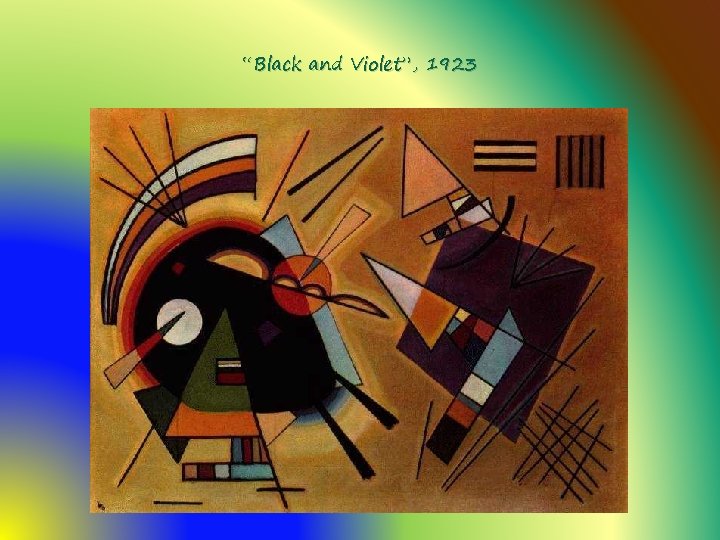 “Black and Violet”, 1923 
