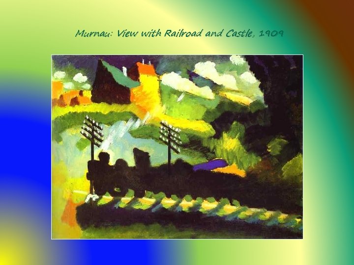 Murnau: View with Railroad and Castle, 1909 