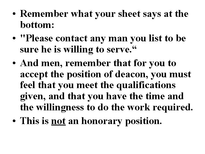 • Remember what your sheet says at the bottom: • "Please contact any • Remember what your sheet says at the bottom: • "Please contact any