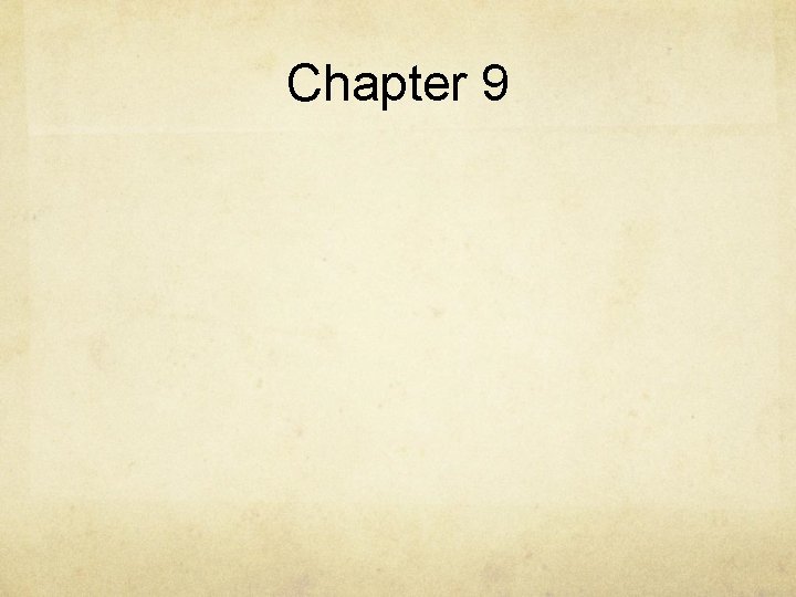 Chapter 9 