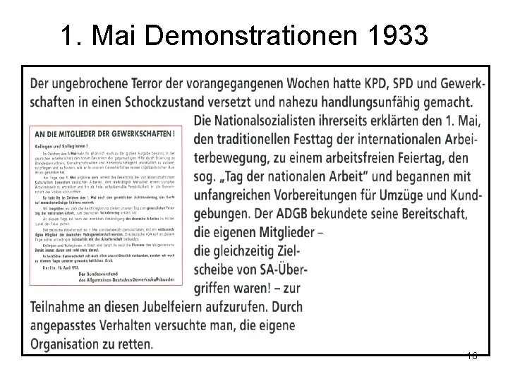 1. Mai Demonstrationen 1933 16 