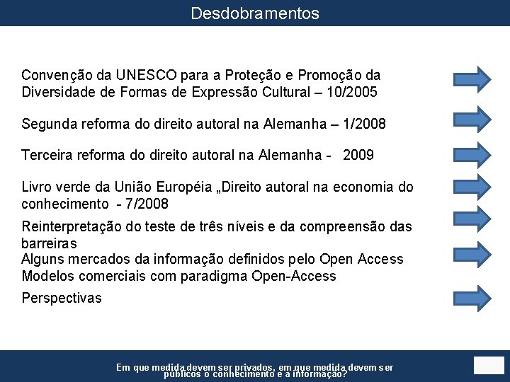 Desdobramentos Convenção da UNESCO para a Proteção e Promoção da Diversidade de Formas de