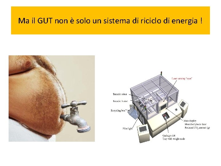 Ma il GUT non è solo un sistema di riciclo di energia ! 