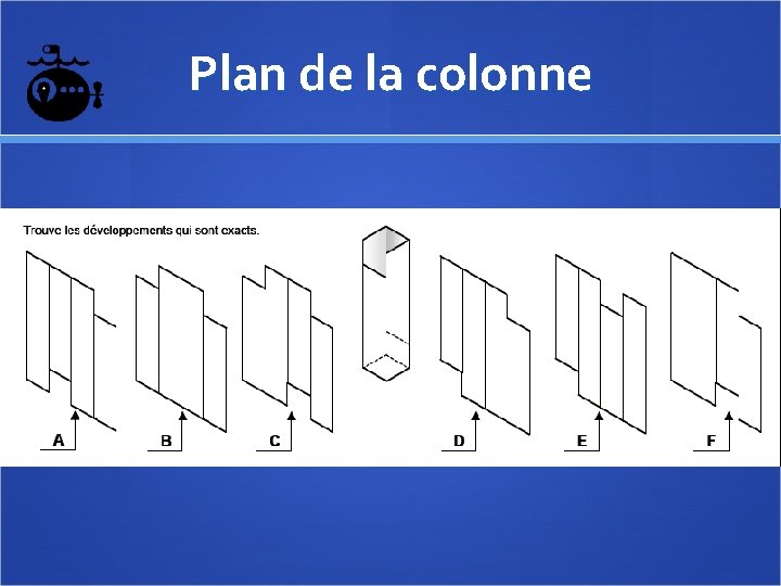 Plan de la colonne 