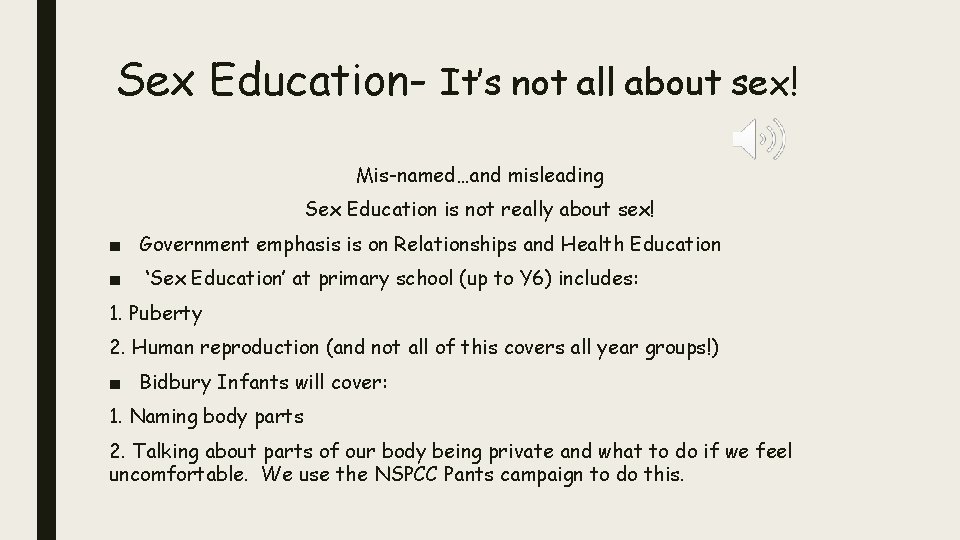 Sex Education- It’s not all about sex! Mis-named…and misleading Sex Education is not really