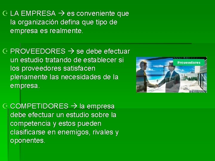 Z LA EMPRESA es conveniente que la organización defina que tipo de empresa es