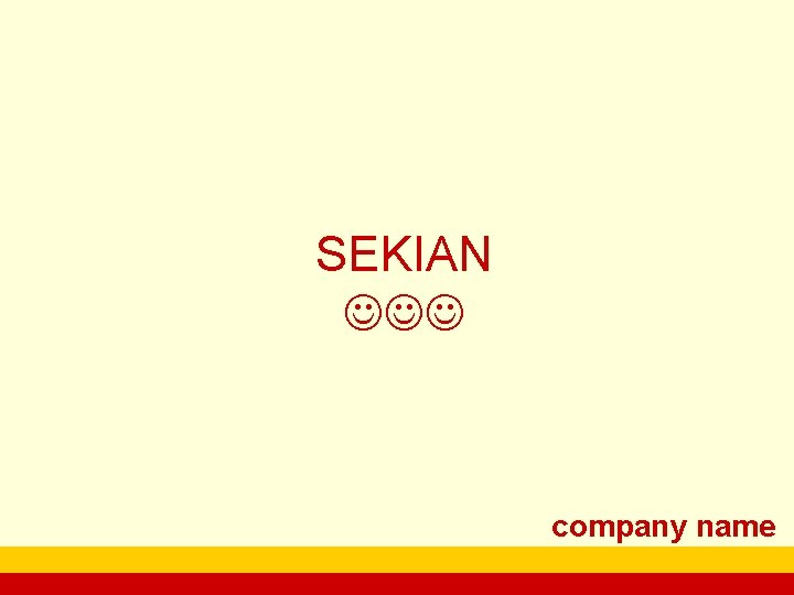 SEKIAN company name 
