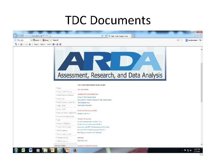 TDC Documents 10 