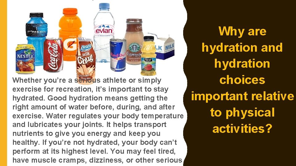 Whether you’re a serious athlete or simply exercise for recreation, it’s important to stay Whether you’re a serious athlete or simply exercise for recreation, it’s important to stay