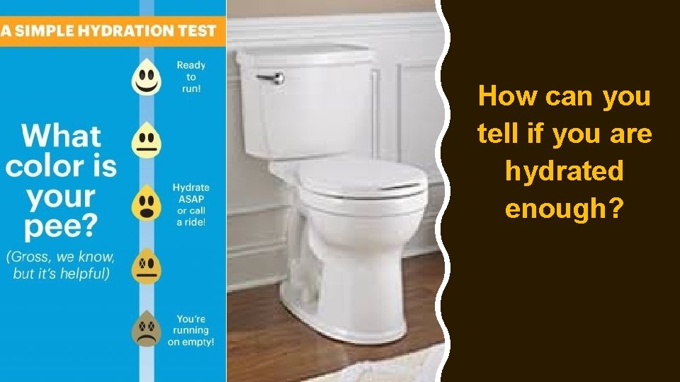 How can you tell if you are hydrated enough? How can you tell if you are hydrated enough?