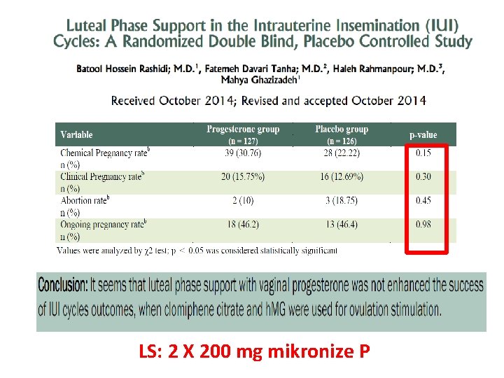 LS: 2 X 200 mg mikronize P 