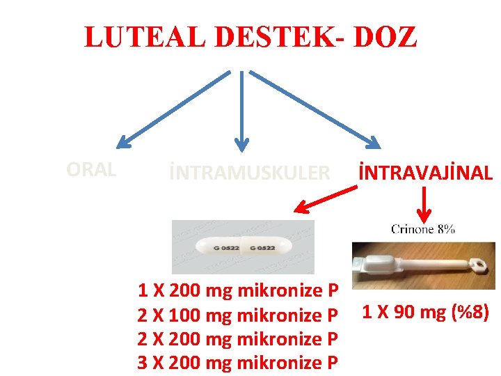 LUTEAL DESTEK- DOZ ORAL İNTRAMUSKULER 1 X 200 mg mikronize P 2 X 100