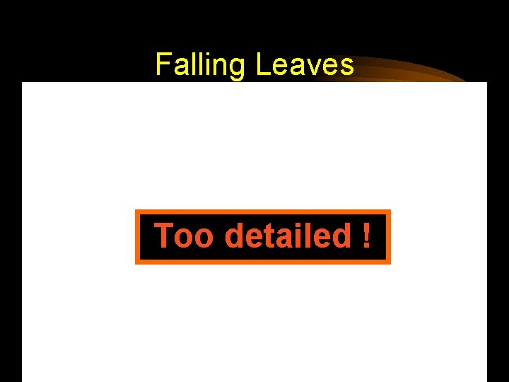 Falling Leaves Too detailed ! 