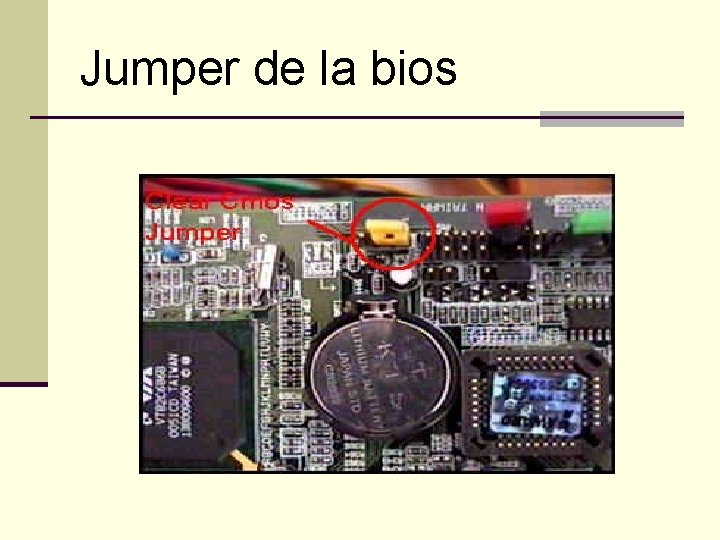 Jumper de la bios 