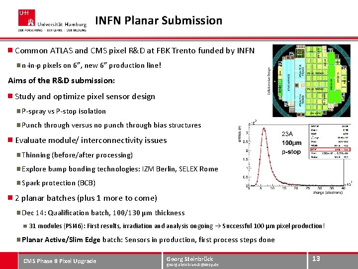 INFN Planar Submission Common ATLAS and CMS pixel R&D at FBK Trento funded by