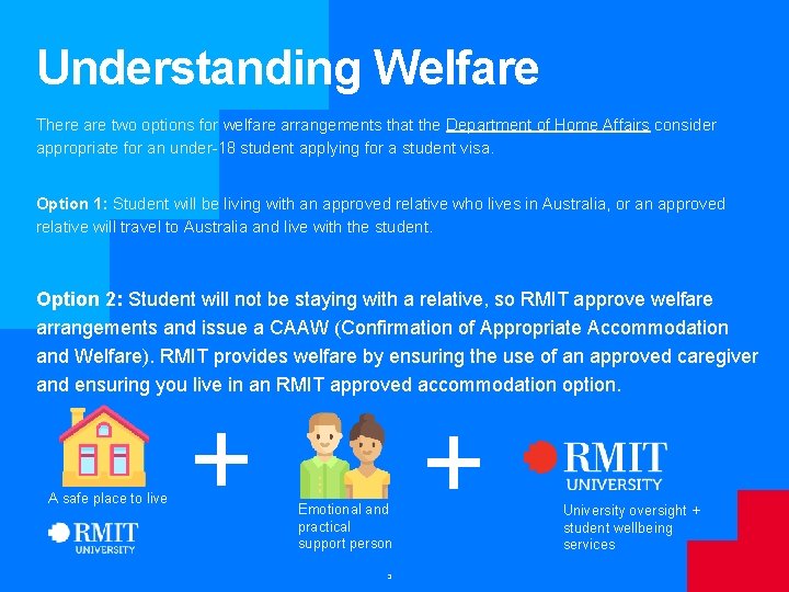 Understanding Welfare There are two options for welfare arrangements that the Department of Home Understanding Welfare There are two options for welfare arrangements that the Department of Home