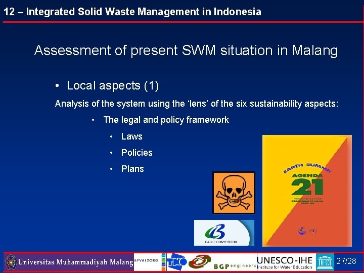12 – Integrated Solid Waste Management in Indonesia Assessment of present SWM situation in
