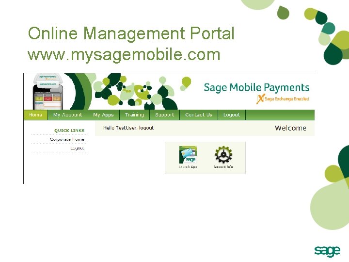 Online Management Portal www. mysagemobile. com Online Management Portal www. mysagemobile. com
