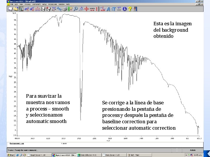 Esta es la imagen del background obtenido Para suavizar la muestra nos vamos a