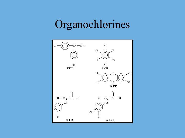 Organochlorines 