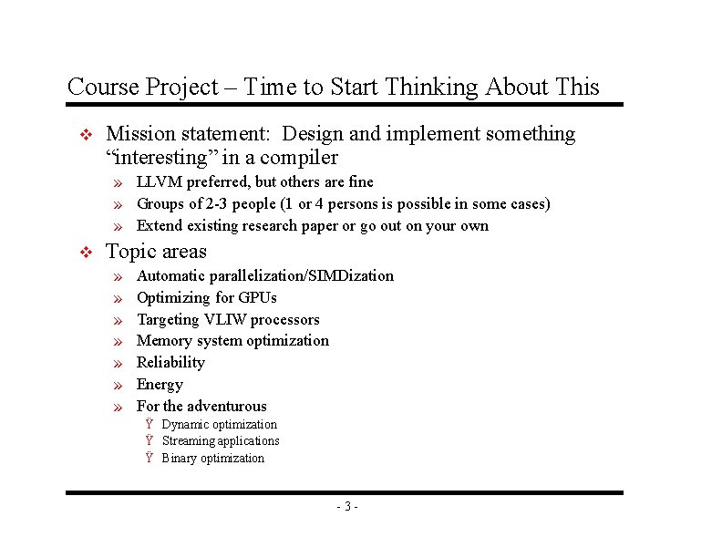 Course Project – Time to Start Thinking About This v Mission statement: Design and Course Project – Time to Start Thinking About This v Mission statement: Design and