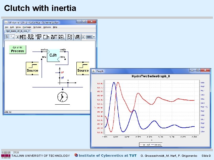 Clutch with inertia Fig. 9 - Simulated pressure drop in measuring valve with pressure Clutch with inertia Fig. 9 - Simulated pressure drop in measuring valve with pressure