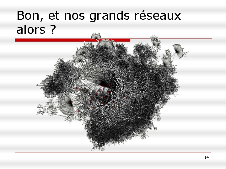 Bon, et nos grands réseaux alors ? 14 