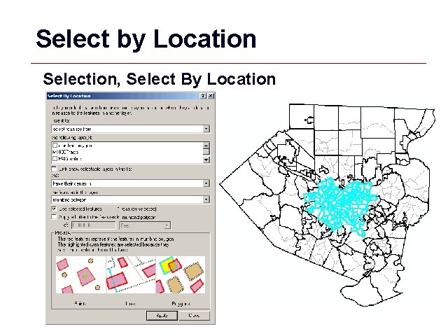 Select by Location Selection, Select By Location GIS 11 